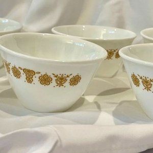 Corelle Butterfly Gold Custard Cups